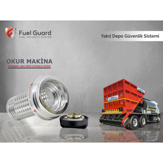 Okur Makina Asfalt Makinası Yakıt Depo Koruma Cihazı
