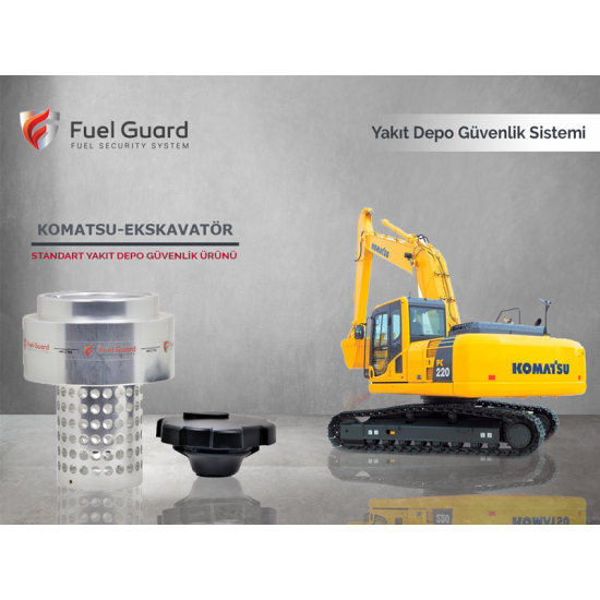 Komatsu Ekskavatör-Kepçe Yakıt Depo Koruma Cihazı